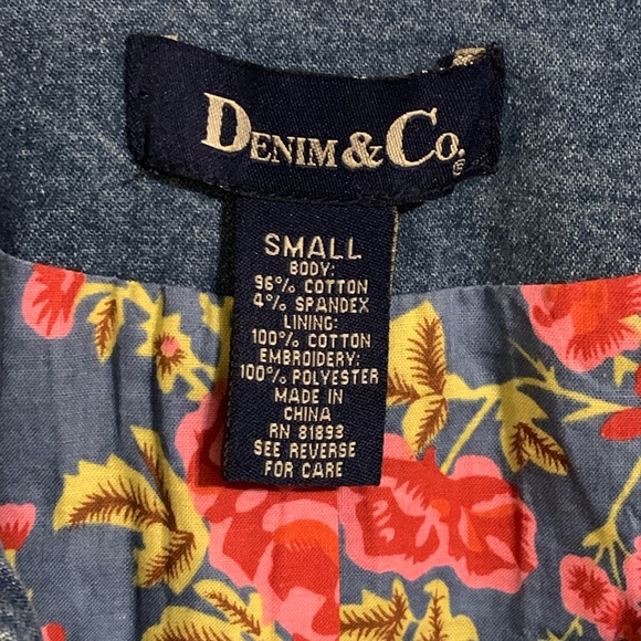 Jean Jacket by Denim & Co, Size: Small - Picture 7 of 8